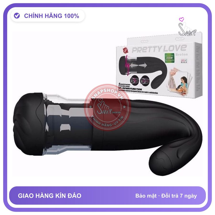 Âm Đạo Giả Cao Cấp Pretty Love Breton chính hãng - 4 chế độ rung, silicone cao cấp, chất liệu an toàn cho da - giao hàng che tên kín đáo