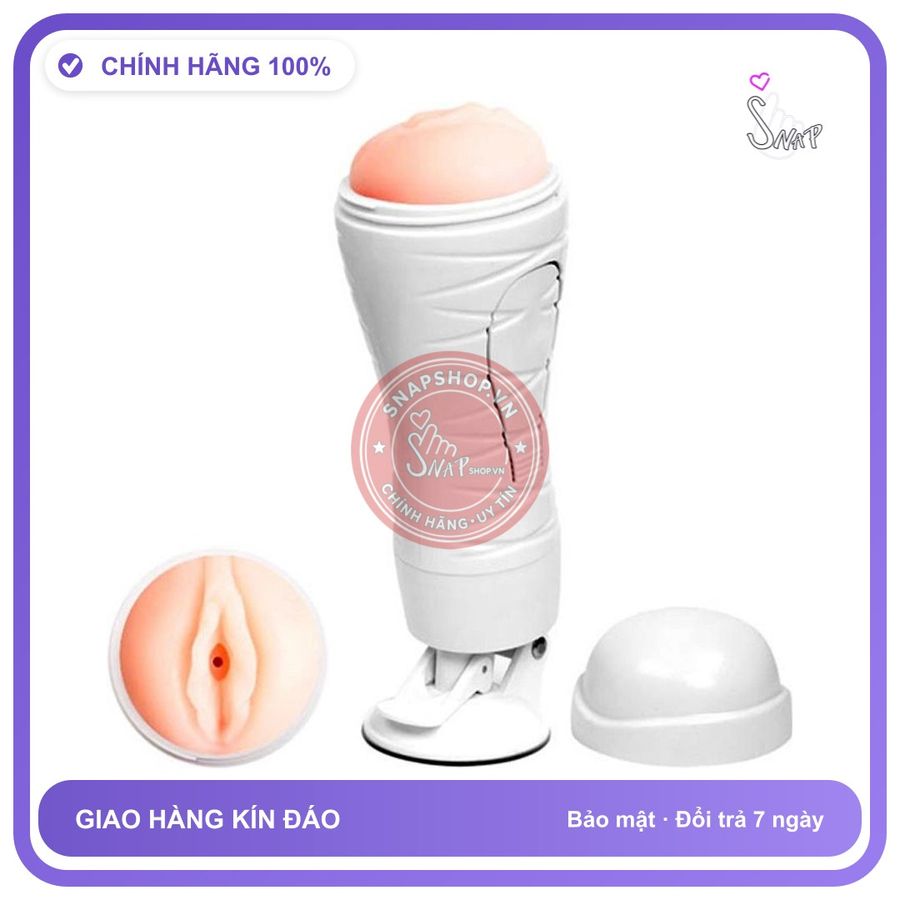 Âm Đạo Giả Nguỵ Trang Đèn Pin 12 Chế chính hãng - 12 chế độ rung, sạc USB, chất liệu an toàn cho da - giao hàng che tên kín đáo