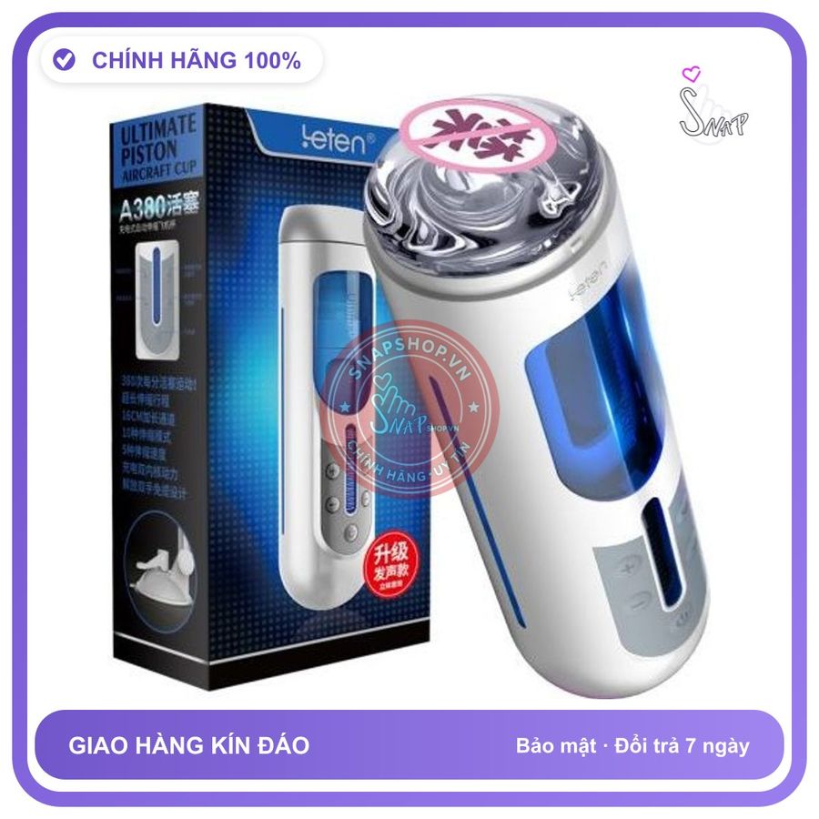 Âm Đạo Giả Gắn Tường Cao Cấp Leten A380 chính hãng - silicone y tế, chất liệu an toàn cho da, dễ vệ sinh - giao hàng che tên kín đáo