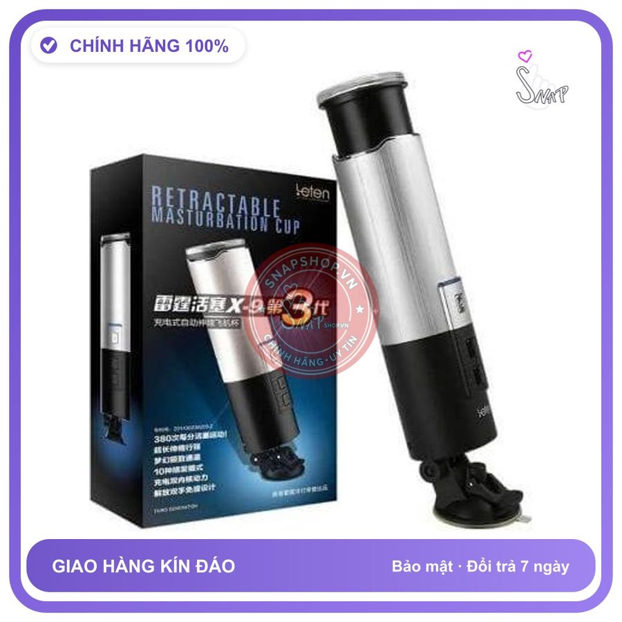 Âm Đạo Giả Gắn Tường Tự động X9 3G chính hãng - sạc USB, silicone mềm mại, chất liệu an toàn cho da - giao hàng che tên kín đáo