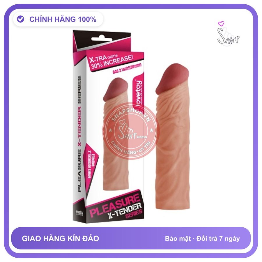 Bao Cao Su Đôn Dên 5cm Cao Cấp Lovetoy Tender Series (MS3) chính hãng - hỗ trợ kéo dài, ôm sát cảm giác thật, chất liệu latex an toàn - giao hàng che tên kín đáo