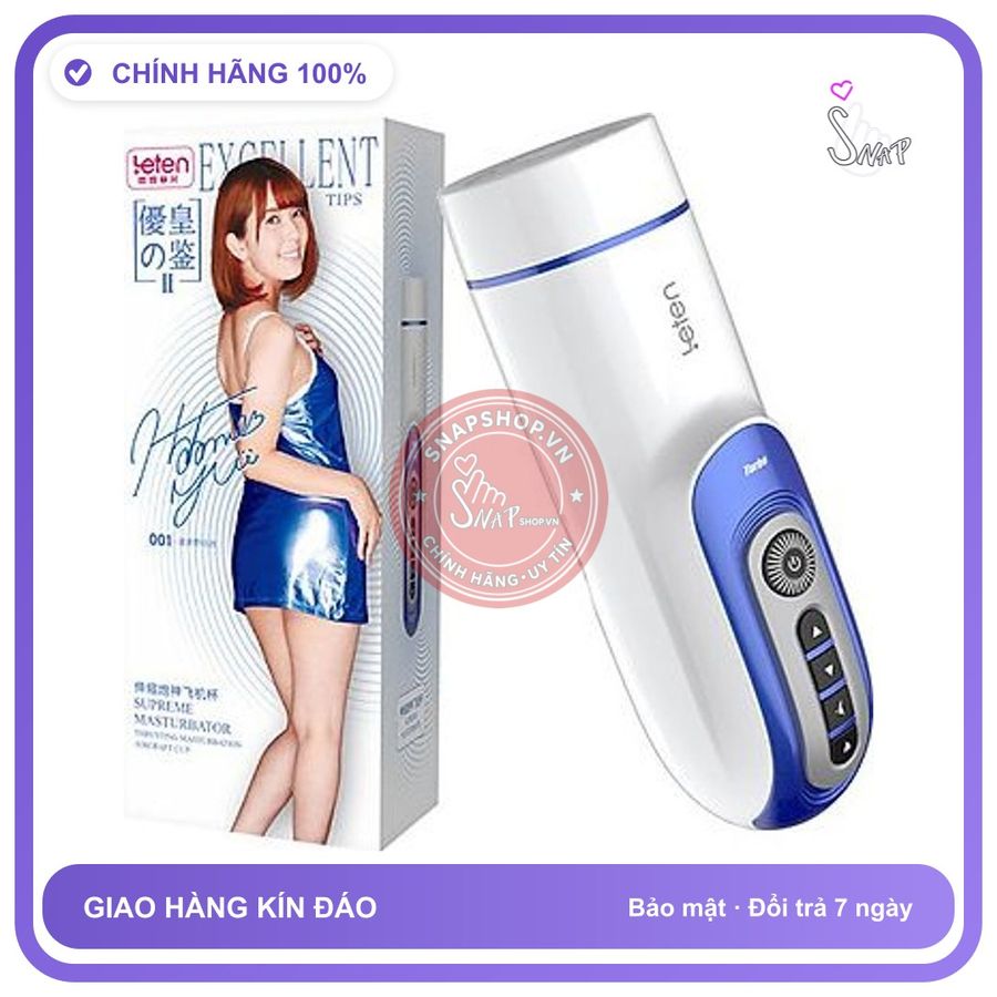 Âm Đạo Giả Tự Động Cao Cấp Leten Excellent chính hãng - silicone y tế, chất liệu an toàn cho da, dễ vệ sinh - giao hàng che tên kín đáo