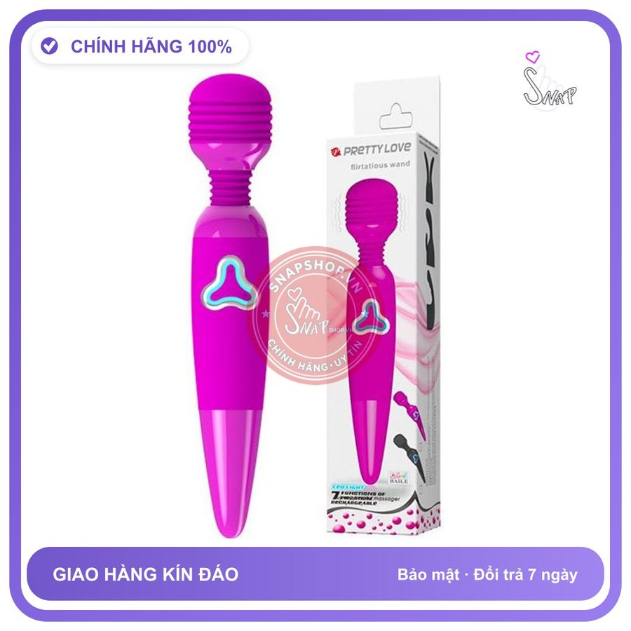 Máy Massage Điểm G Pretty Love Body Wand 10 Chế Độ Rung chính hãng - sạc USB, silicone y tế, chất liệu an toàn cho da - giao hàng che tên kín đáo