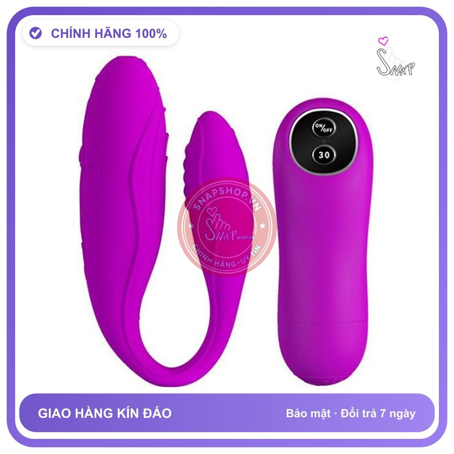Trứng Rung Tình Yêu Pretty Love Indulgence Không Dây chính hãng - 30 chế độ rung, sạc USB, điều khiển từ xa - giao hàng che tên kín đáo