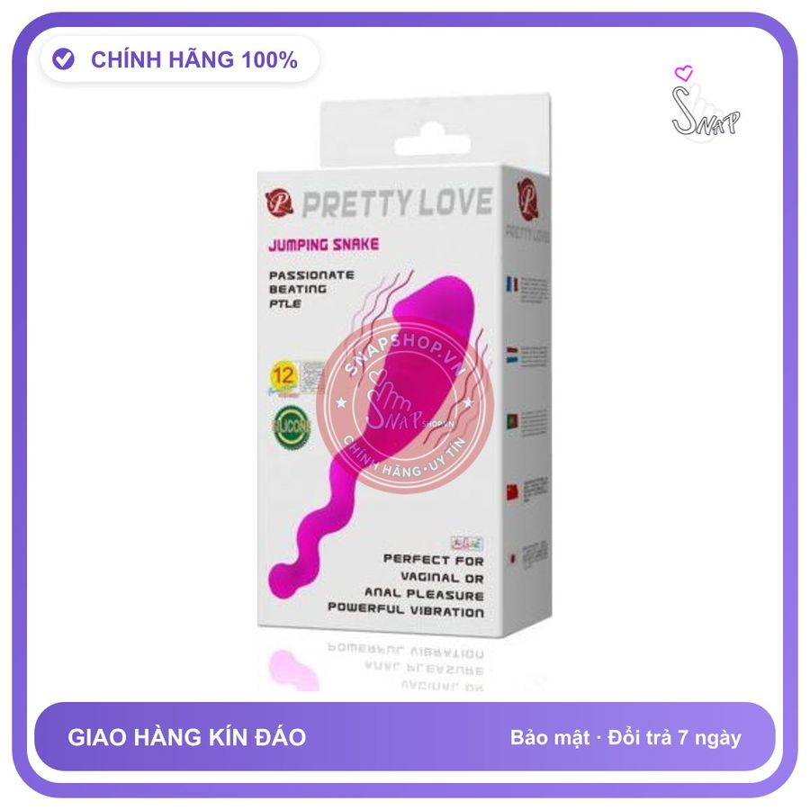 Trứng Rung 12 Chế Độ Pretty Love Jumping Snake chính hãng - 20 cấp độ rung, điều khiển từ xa, silicone y tế - giao hàng che tên kín đáo