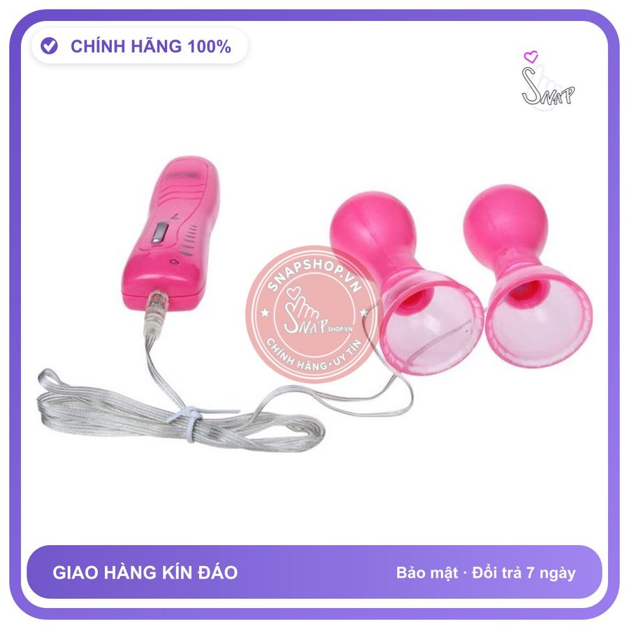 Máy Massage Ngực Nhật Bản chính hãng - silicone mềm, chất liệu an toàn cho da, dễ vệ sinh - giao hàng che tên kín đáo