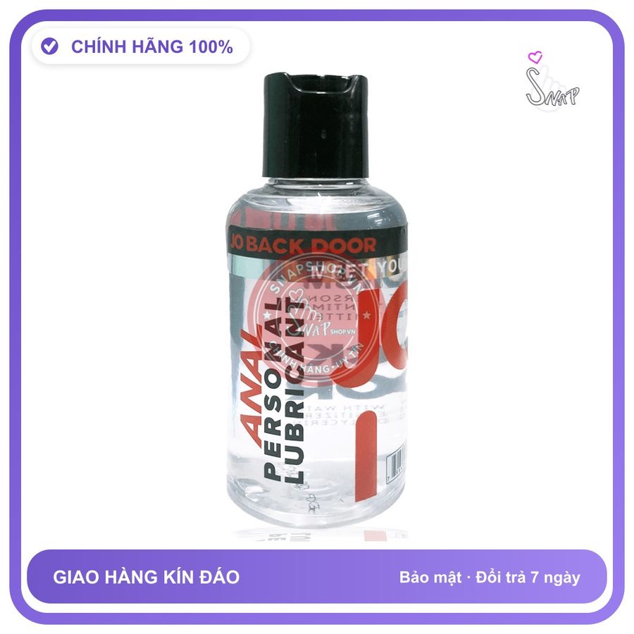 Gel Bôi Trơn Hậu Môn Jo Back Door 120ml chính hãng - gốc nước không dính rít, dung tích 120ml, dùng được cho hậu môn - giao hàng che tên kín đáo
