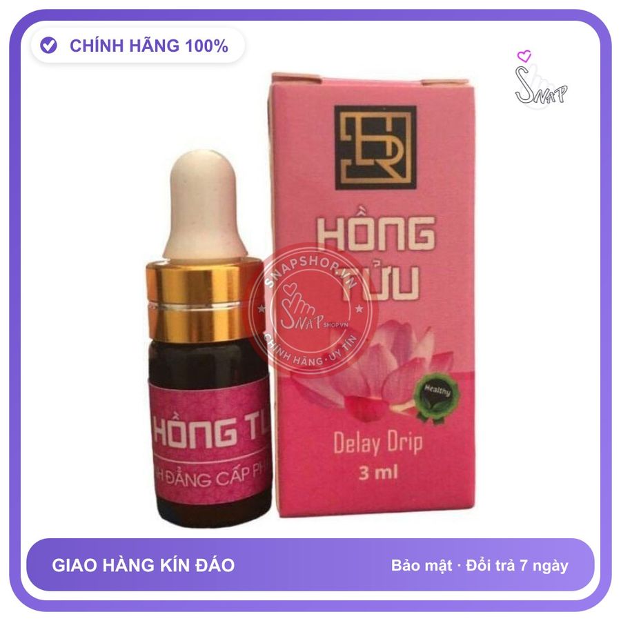 Sìn Sú Dạng Nhỏ Giọt - Hồng Tửu chính hãng - kéo dài thời gian, chiết xuất thảo dược, 3ml - giao hàng che tên kín đáo