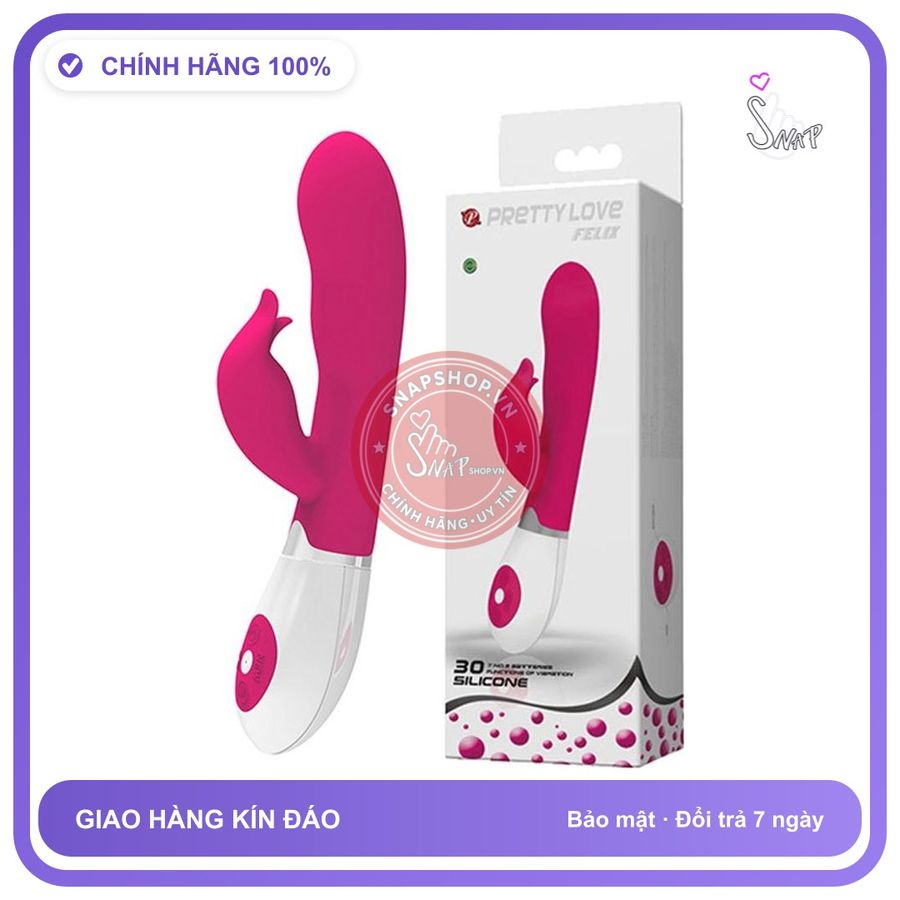 Máy Massage Điểm G Loại Nhỏ Pretty Love Felix chính hãng - silicone cao cấp, chất liệu an toàn cho da, dễ vệ sinh - giao hàng che tên kín đáo