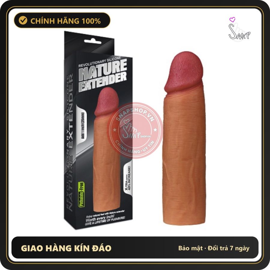 (Che Tên) Bao Cao Su Đôn Dên 2.5cm Siêu Mềm Nature Extender Lovetoy (MS3) 326466 - Snapshop