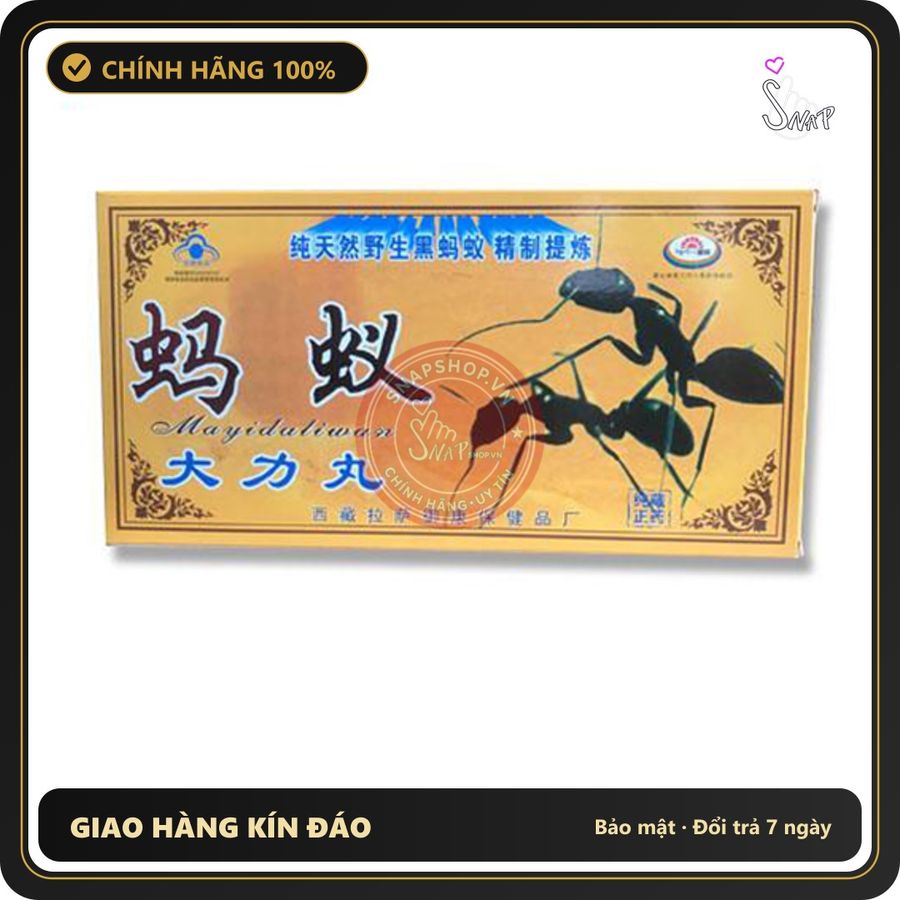 (Che Tên) Viên Hoàn Kiến Càng Đen Tây Tạng Tăng Cường Sức Khỏe Nam Giới - 10 Viên ( Không Hộp ) Bảo Mật Tuyệt Đối