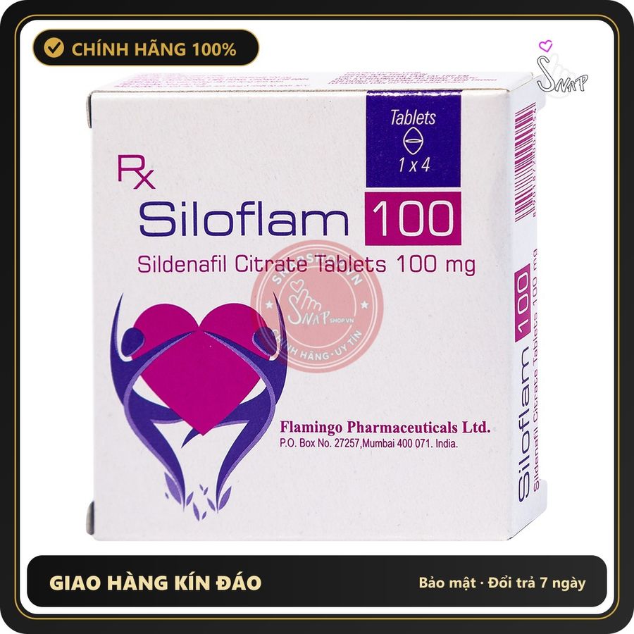 (Che Tên) Viên Uống Hỗ Trợ Sức Khỏe Nam Giới Siloflam 100mg Giao Nhanh Toàn Quốc