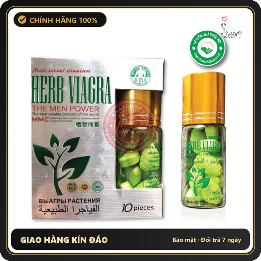 (Che Tên) Viên Uống Hỗ Trợ Sức Khỏe Herb Kin Ku Ngfu Hỗ Trợ 24/7