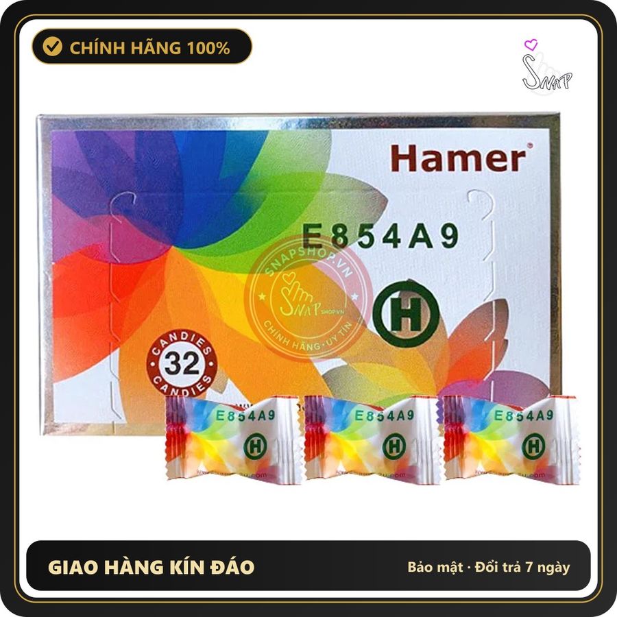 (Che Tên) Kẹo Sâm Hamer E854A9 Malaysia Chính Hãng Lẻ 1 Viên Hỗ Trợ 24/7