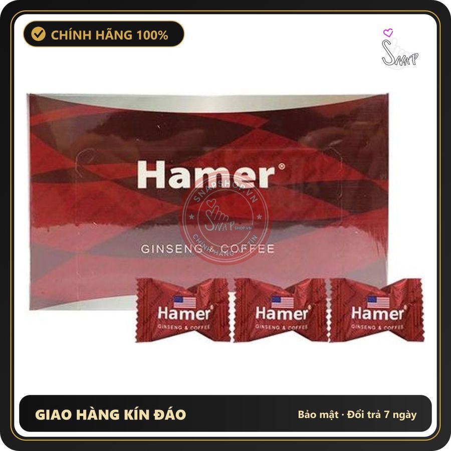 (Che Tên) Kẹo Sâm Hamer Mỹ Chính Hãng USA Hộp 32 Viên 330651 Cao Cấp Bảo Đảm
