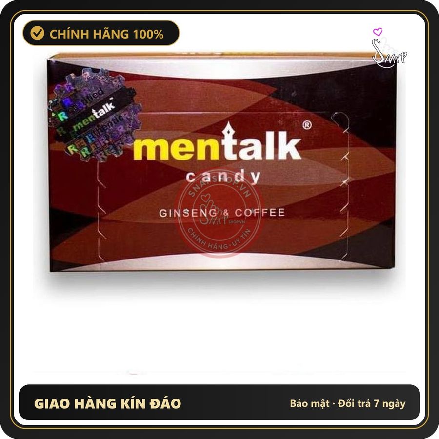 (Che Tên) Kẹo Sâm Mentalk Candy Malaysia Lẻ 1 Viên - Hàng Mới Về