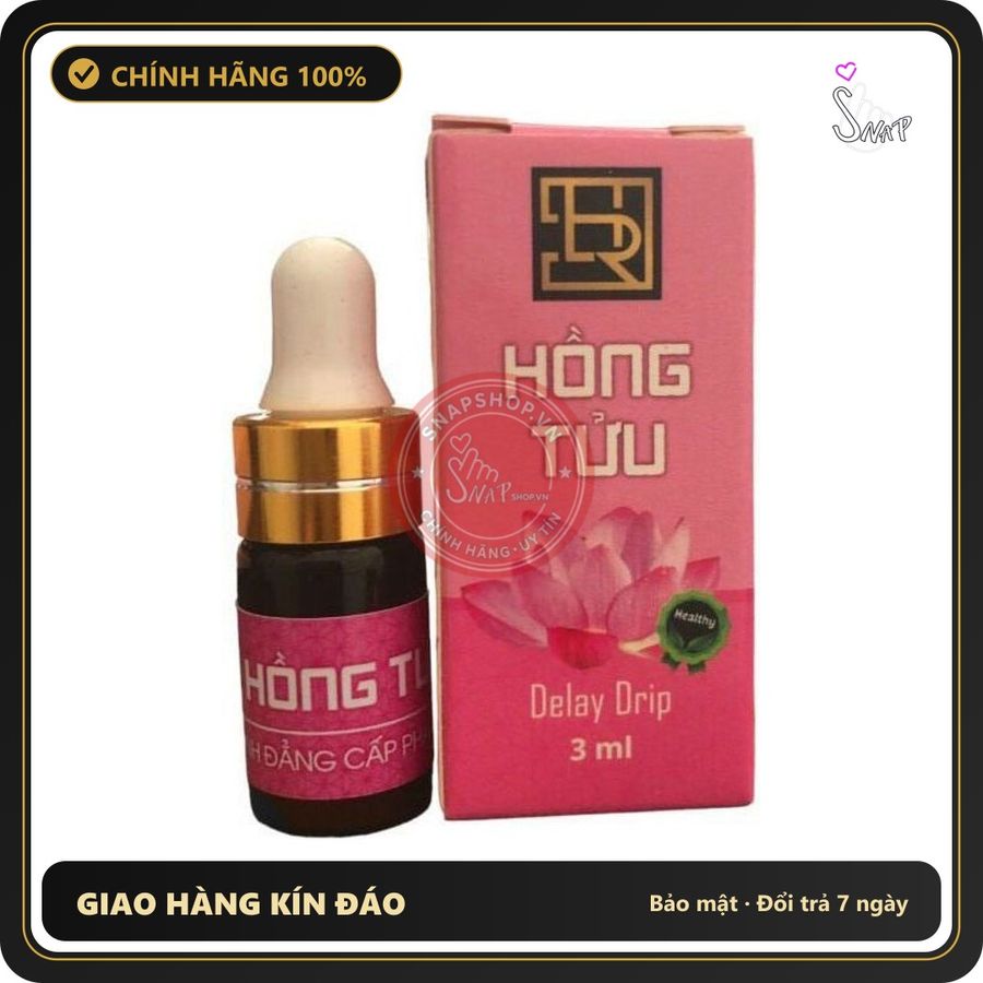(Che Tên) Sìn Sú Dạng Nhỏ Giọt – Hồng Tửu - Chai 3ml Cao Cấp Bảo Đảm