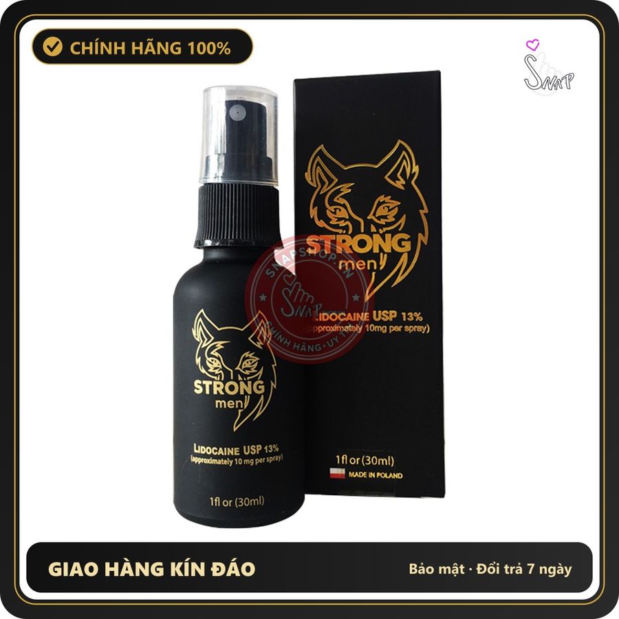 (Che Tên) Xịt Balan Strong Men – Chai 30ml Hỗ Trợ 24/7