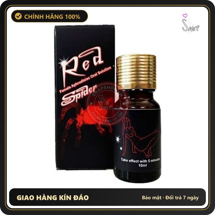 (Che Tên) Nước Red Spider USA - Sản Phẩm Hỗ Trợ - Chai 10ml - Hàng Mới Về