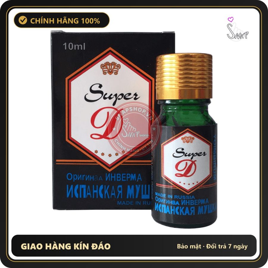 (Che Tên) Nước Super D Nga - Sản Phẩm Hỗ Trợ - Chai 10ml Cao Cấp Bảo Đảm