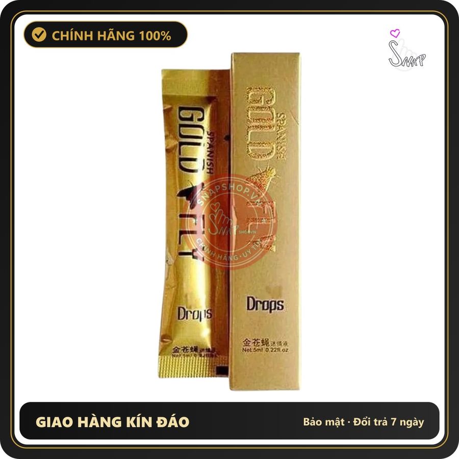 (Che Tên) Nước Gold Fly Ruồi Vàng USA - Sản Phẩm Hỗ Trợ - Gói 5ml Bảo Mật Tuyệt Đối