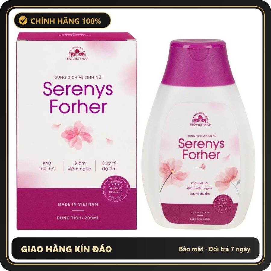 (Che Tên) Dung Dịch Vệ Sinh Nữ Serenys ForHer 200ml 345609 Hộp Trắng Kín