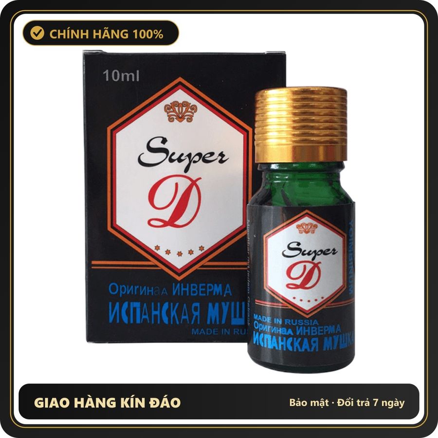 (Che Tên) Nước Kích Thích Nữ Super D - Chính Hãng Nga 10ml Bảo Mật Tuyệt Đối