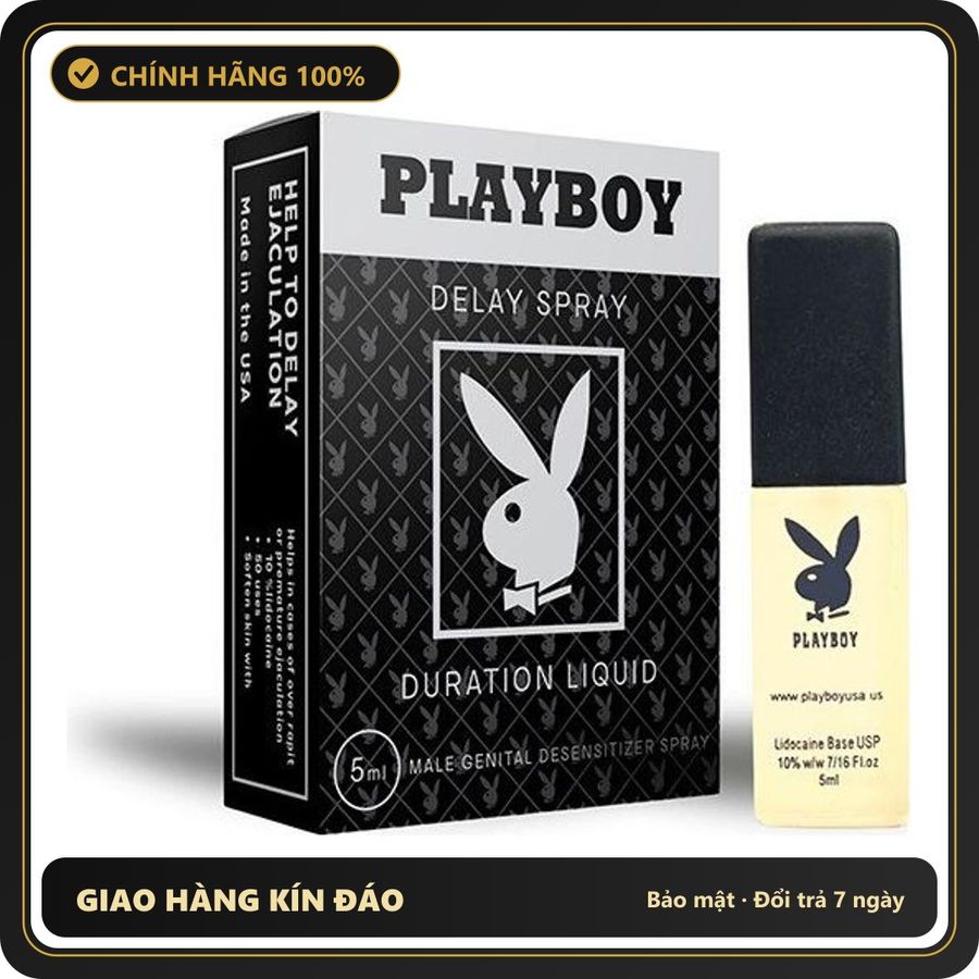 (Che Tên) Xịt Thơm Cơ Thể UK PlayBoy Black – 5ml Giao Nhanh Toàn Quốc