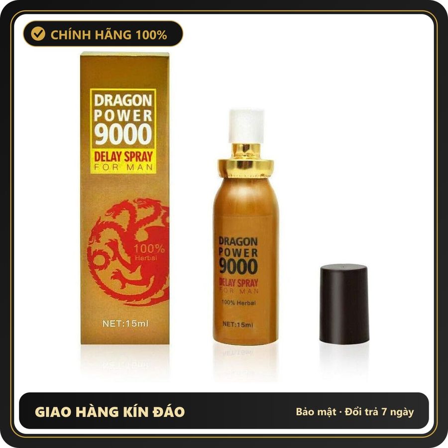 (Che Tên) Xịt Thơm Cơ Thể Dragon Power 9000 – 15ml Bảo Mật Tuyệt Đối
