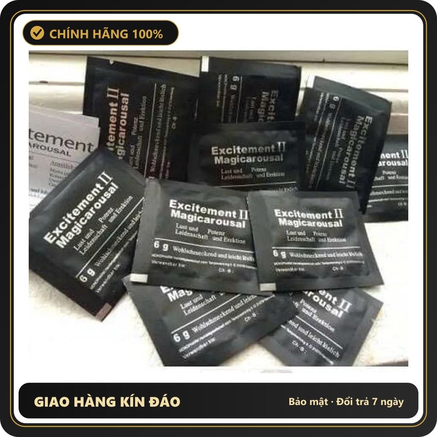 (Che Tên) Bột Excitement II Magicarousal USA - Hàng Mỹ - Hiệu Quả 100% - Lẻ 1 Gói - Hàng Mới Về