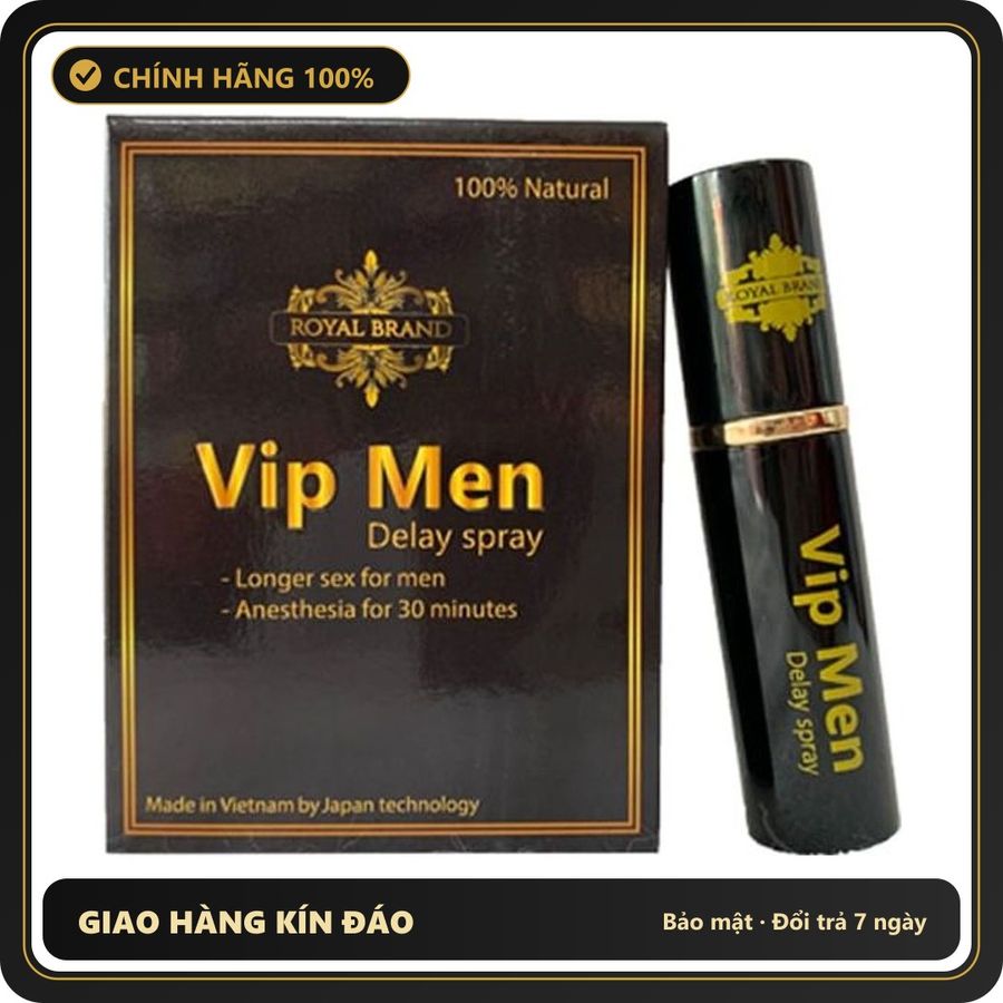 (Che Tên) Xịt Thơm Cơ Thể VN Vip Men – Chai 12.5ml Hộp Trắng Kín