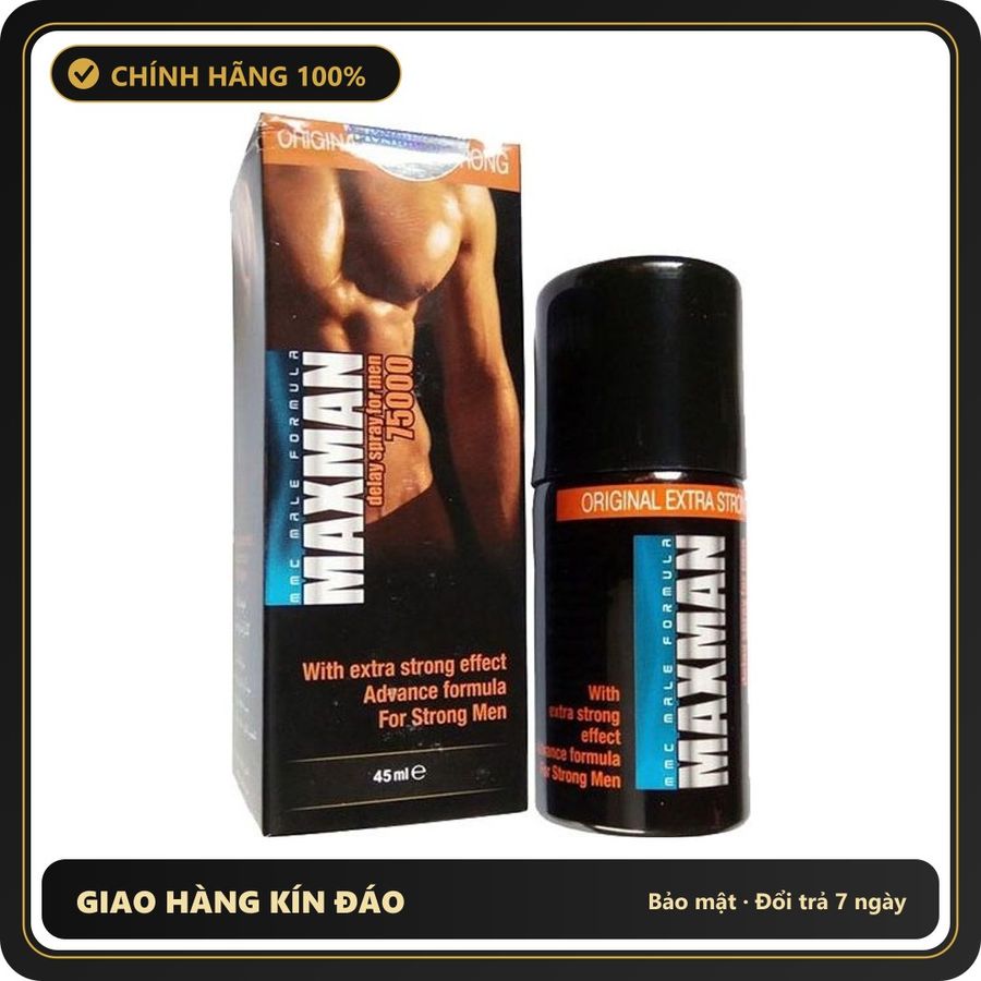 (Che Tên) Xịt Thơm Cơ Thể USA - Maxman 75000 – 45ml Hỗ Trợ 24/7