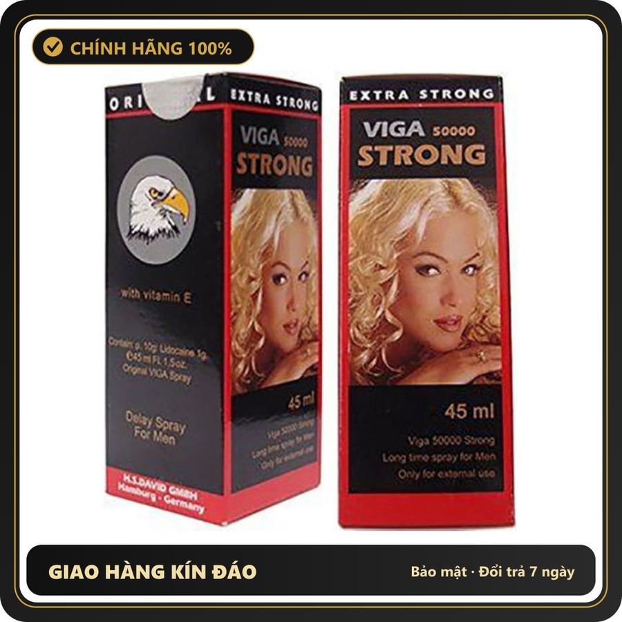 (Che Tên) Xịt Thơm Cơ Thể Đức - Viga Strong 50000 – 45ml Hỗ Trợ 24/7