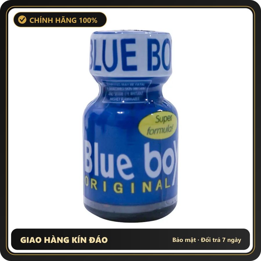(Che Tên) Chai Hít Kích Thích Popper Blue Boy Chính Hãng Mỹ Cho LGBT – Top Bot 392242 Hỗ Trợ 24/7