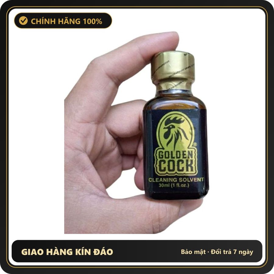 (Che Tên) Chai Hít Popper Golden Cock Cleaning Solvent 30ml PWD USA Chính Hãng 393178 Cao Cấp Bảo Đảm