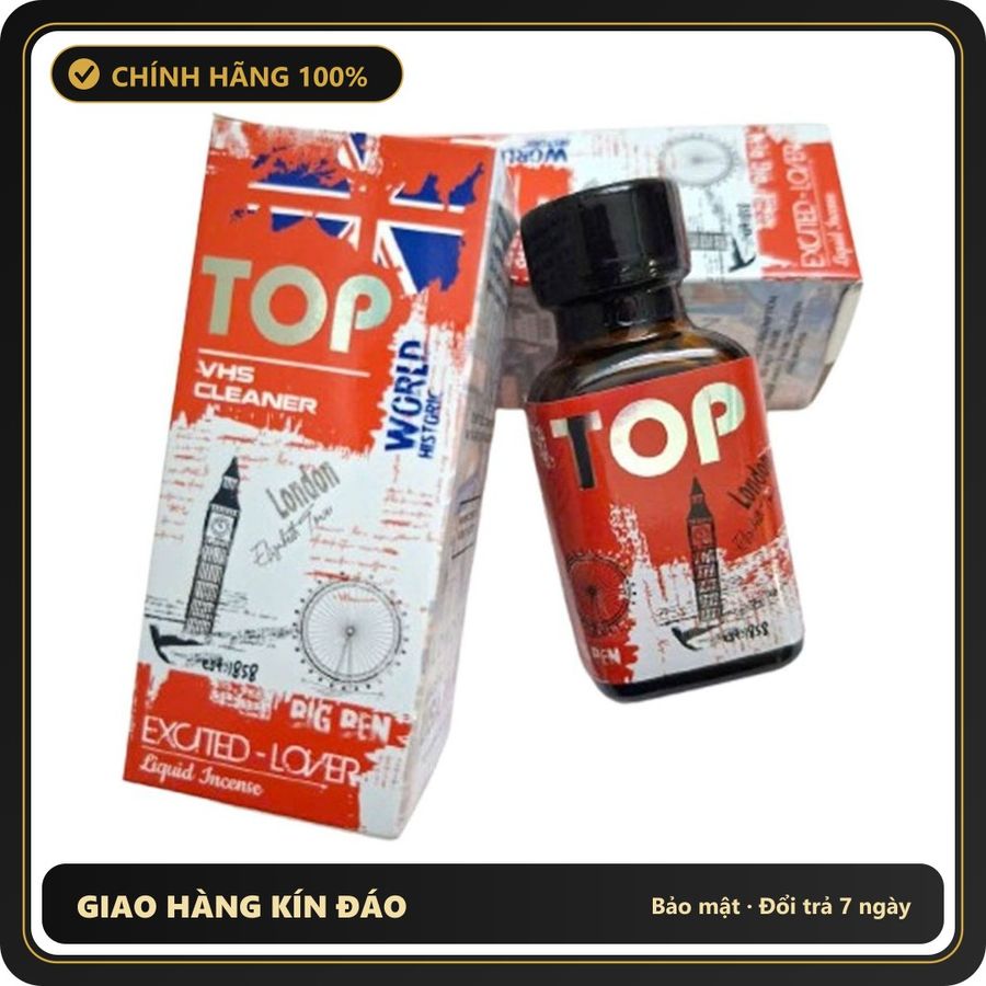 (Che Tên) Chai Hít Popper Top 40ml VHS Cleanner Exited Lover USA PWD 393543 Bảo Mật Tuyệt Đối