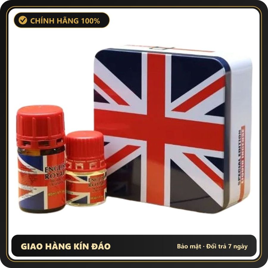 (Che Tên) Combo Popper English Royale 40ml + 20ml Siêu Sướng 399234 Bảo Mật Tuyệt Đối