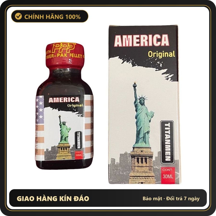 (Che Tên) Popper America Original 30ml Giao Nhanh Toàn Quốc