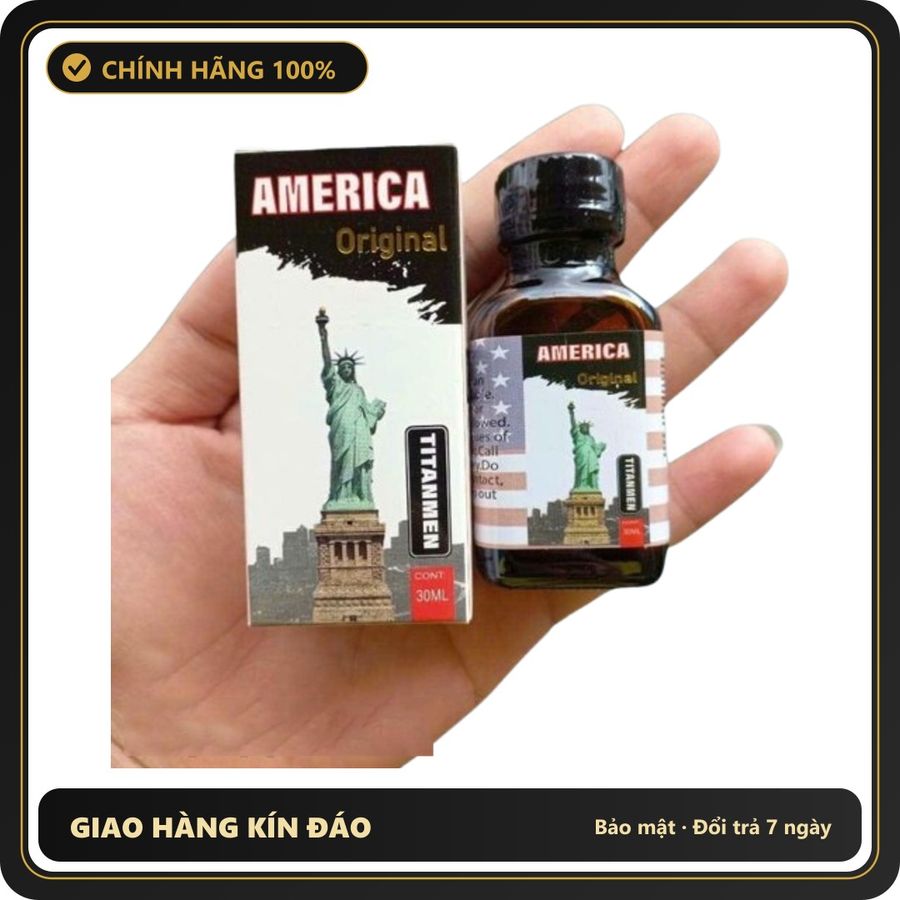 (Che Tên) Popper America Original 30ml Chính Hãng 401132 Giao Nhanh Toàn Quốc
