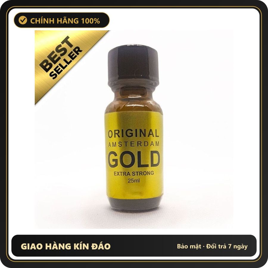 (Che Tên) Popper Amsterdam Gold Chai 25ml 401135 Giao Nhanh Toàn Quốc