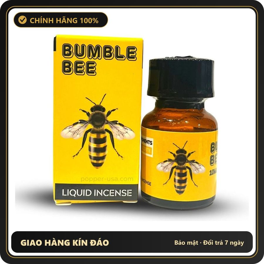 (Che Tên) Popper Bumble Bee Con Ong – Cực Mạnh, Cực ướng 10ml Hỗ Trợ 24/7