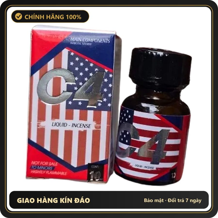 (Che Tên) Popper C4 10ml Cờ Mỹ Chính Hãng 403871 Giao Nhanh Toàn Quốc