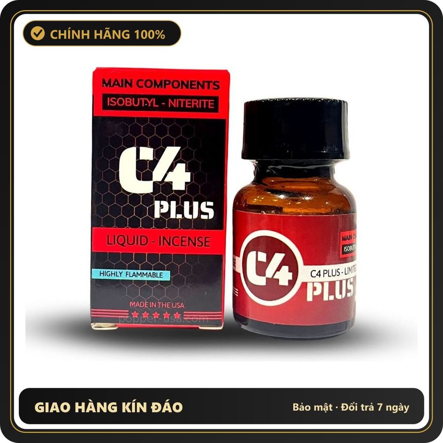 (Che Tên) Popper C4 Đỏ 10ml Cực Phê Cho Top Và Bot Cao Cấp Bảo Đảm