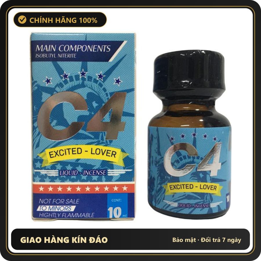 (Che Tên) Popper C4 Xanh 10ml Mẫu Mới Chính Hãng 405646 Giao Nhanh Toàn Quốc