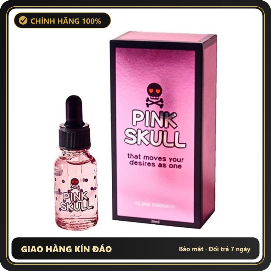 (Che Tên) Serum Tăng Khoái Cảm & Chăm Sóc Vùng Kín Pink Skull Hỗ Trợ 24/7