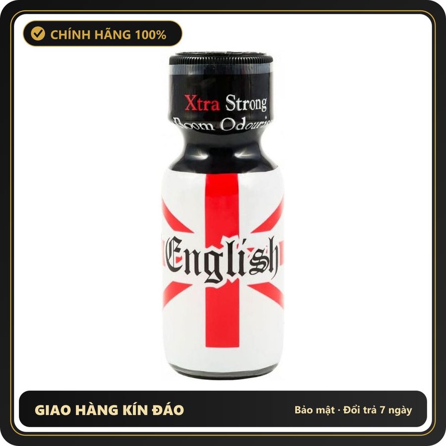 (Che Tên) Popper English 30ml Chính Hãng (USA) Hộp Trắng Kín