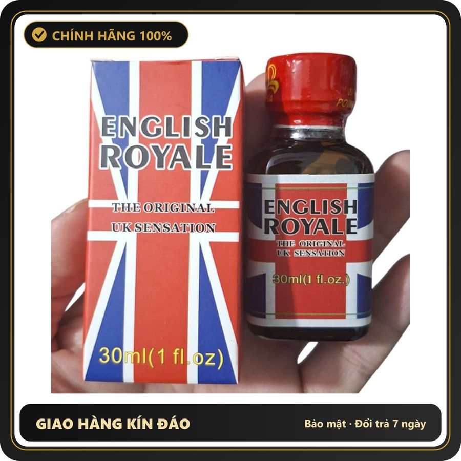 (Che Tên) Popper English Royale 30ml Chính Hãng PWD Chuẩn Auth