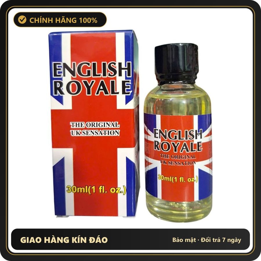 (Che Tên) Popper English Royale The Original UK Sensation 30ml Cao Cấp Bảo Đảm