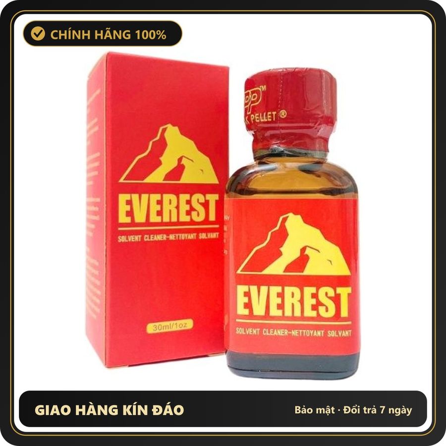 (Che Tên) Popper Everest Red 30ml PWD Mỹ Chai Hít Tăng Khoái Cảm Loại Mạnh 408643 - Hàng Mới Về