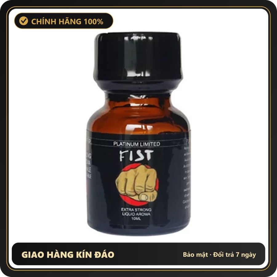 (Che Tên) Popper Fist Đen 10ml Chính Hãng – Kẻ Gây Thương Nhớ Đỉnh Cao 409209 Giao Nhanh Toàn Quốc
